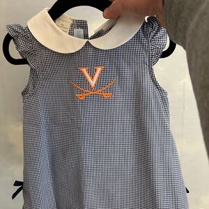 Blue and White Gingham Kids Dress